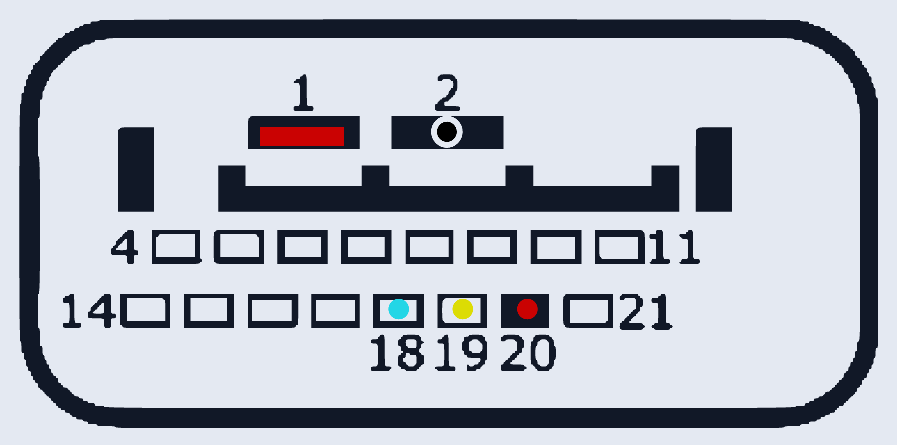 Распиновка DL382 (0CK) TCU (Audi) — схема разъёма