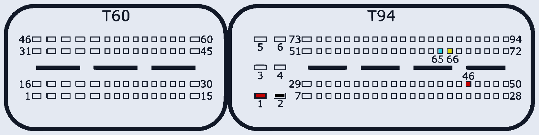 Распиновка Bosch EDC17C08 — схема разъёма