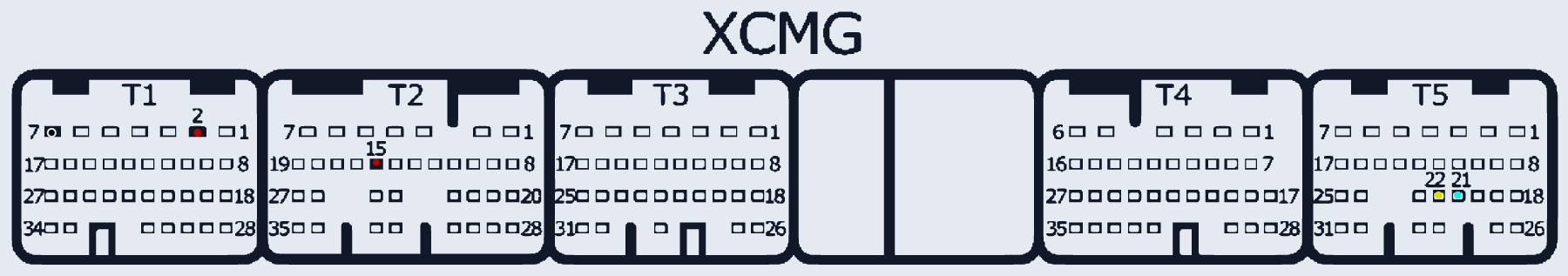 Распиновка Bosch SH7055/SH7058 (Diesel Truck, XCMG, T1-T5) — схема разъёма